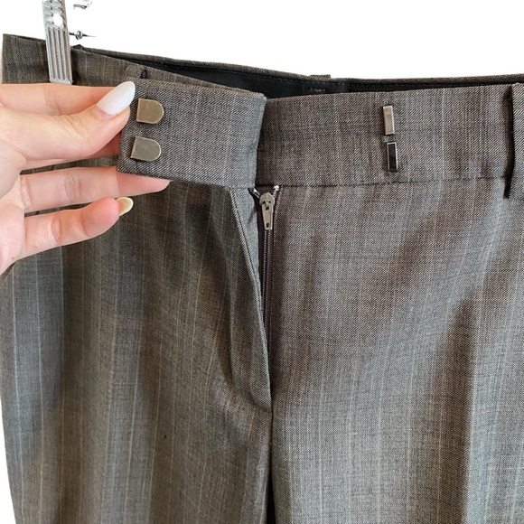 Anne Klein Wool Pinstripe Suit Blazer & Trouser Pants Set - Picture 14 of 15